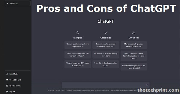 What Are The Pros And Cons Of ChatGPT OpenAI Drawbacks