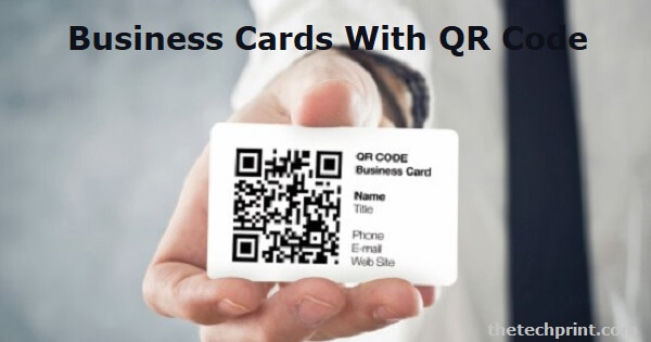 Business Cards With QR Code