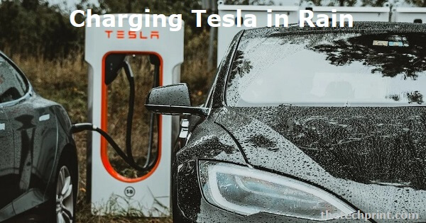 Charging Tesla in Rain - Safe Electric Accessories